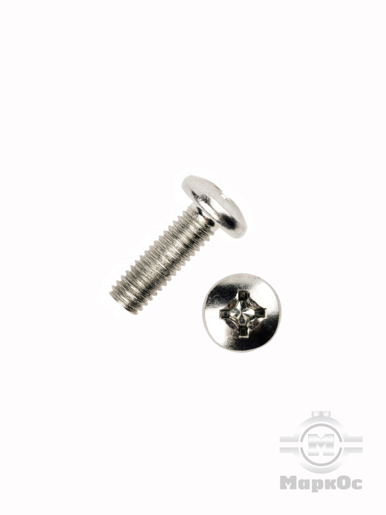 Винт с полукруглой головкой 6*28 Винт с полукруглой головкой 6*28